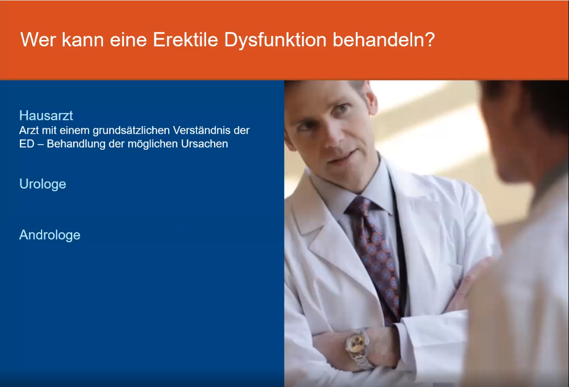 Virtuelle Patienten-Informationsveranstaltung zum Thema Erektile Dysfunktion